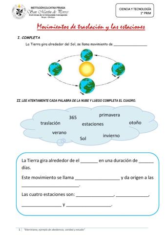 Movimiento de traslación