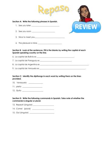 Grade 6 Exam Review