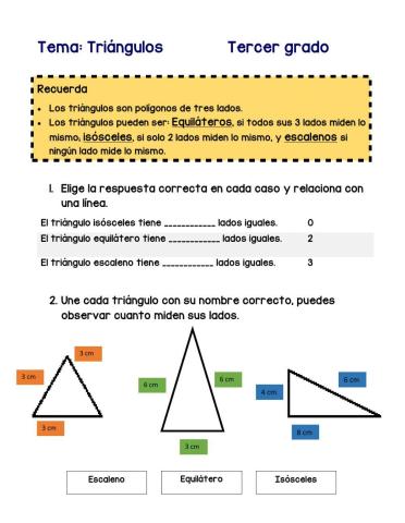Tipos de triángulos