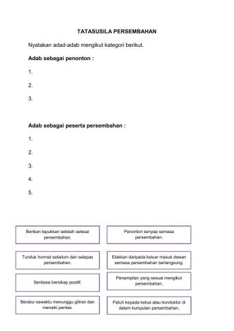 Tatasusila Persembahan