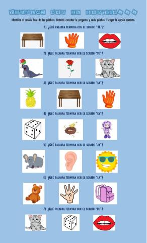 ¿Como termina la palabra...?