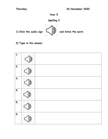 The digital age-Spelling 2