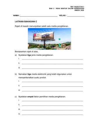 Rbt T3-Bab 3 : Reka Bentuk Dalam Perniagaan