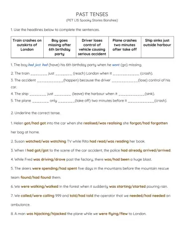 Past Simple 2 L15 Spooky Stories Banshee