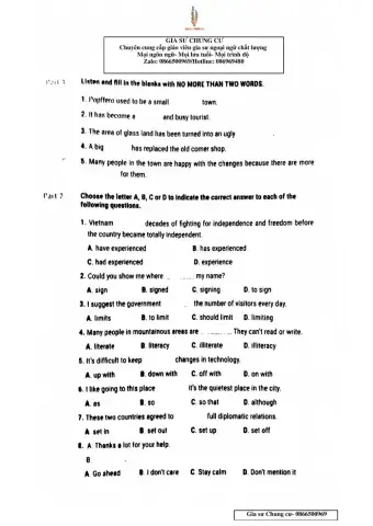 Lớp 9 bài kiểm tra hk 1 số 2