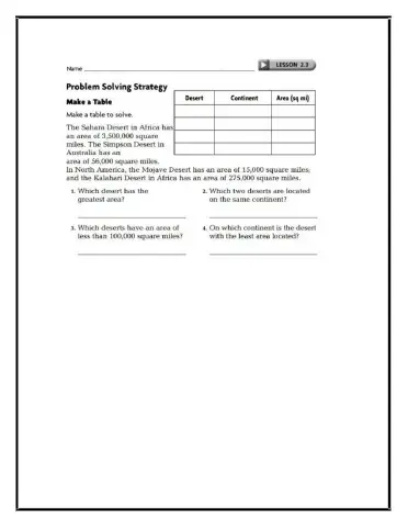 Ordering and Comparing Whole Numbers