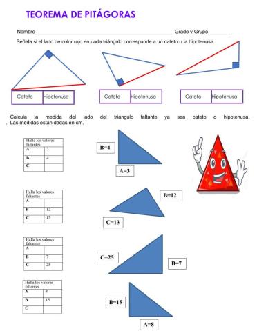 Teorema de pitágoras