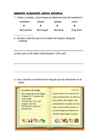 Dimensión plurilingüe español