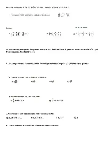 3º eso academicas prueba