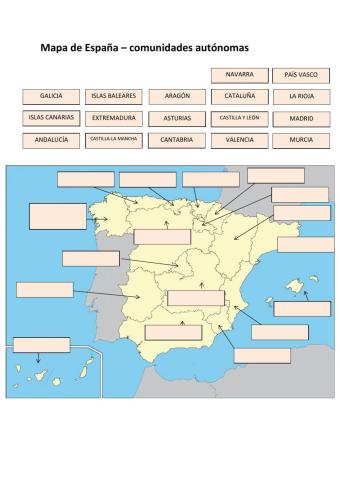 Espana - comunidades autónomas