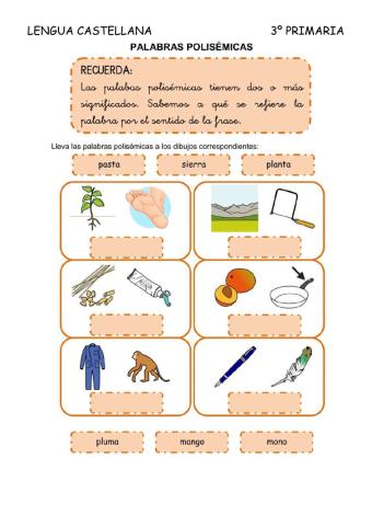 Palabras polisémicas