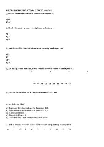 Prueba mates 1esoabc