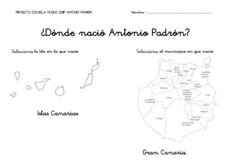 Nacimiento de. Antonio Padrón
