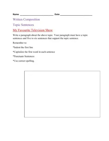 My Favourite Television Show