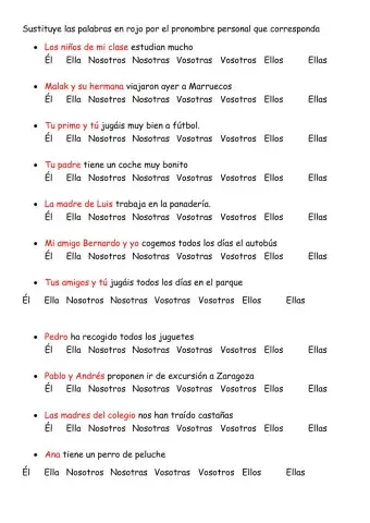Pronombres personales