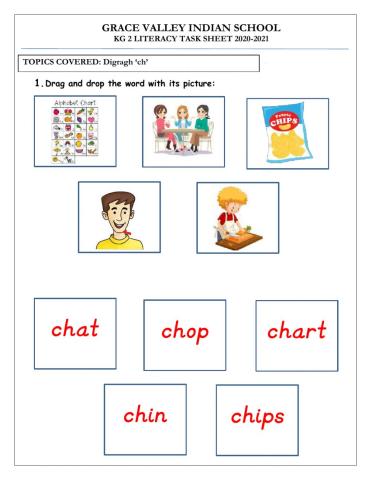 Digraph 'ch' ending