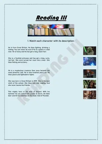 Reading III - 6º primaria