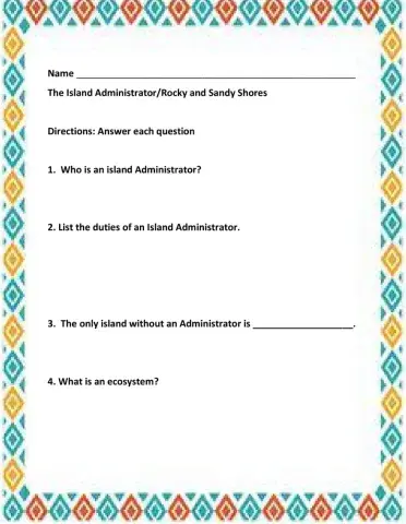 Island Administrator-Sandy Shores and Rocky Shores