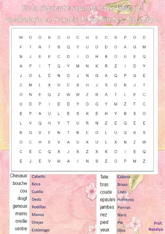 Les parties du corps