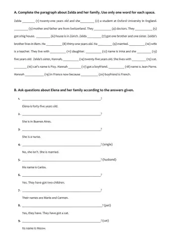 To be + Have got-has got + Possesive Pronouns