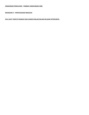 Tambah Lingkungan 1000 Dengan Kumpul Semula - Penyelesaian Masalah