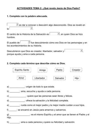 La revelación de Dios