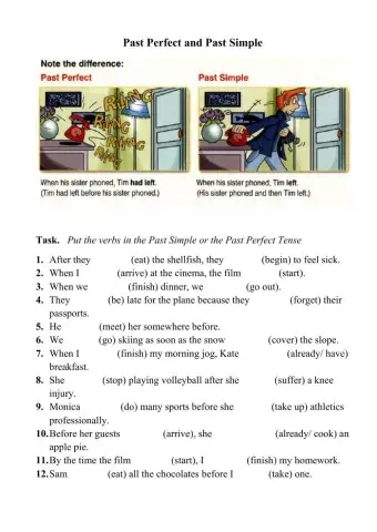 Past Perfect and Past Simple