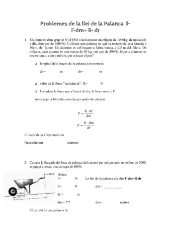 Problemes de palanques