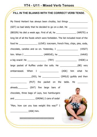 Yt4 u11 mixed verb tenses