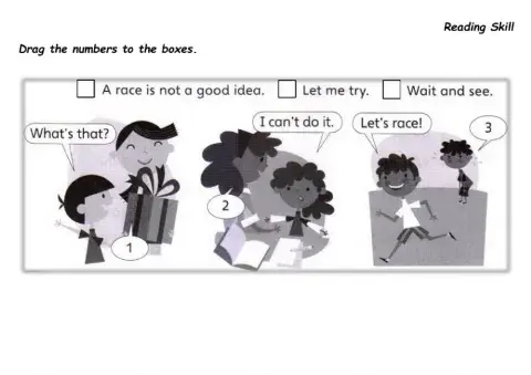 WB p110-Drag the numbers to the boxes