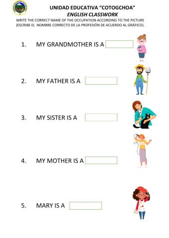 Family and occupations