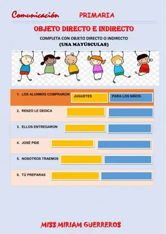 Objeto directo e indirecto