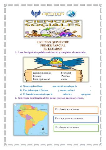 Repaso del 1° parcial del 2° quimestre
