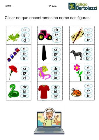 Sílabas complexas com r ou l