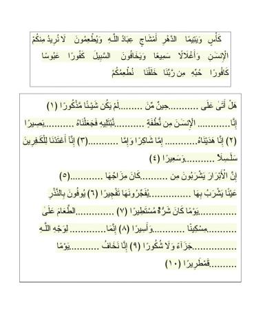 سورة الانسان