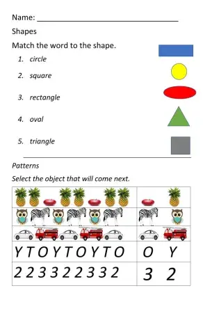 Flat Shapes and Patterns