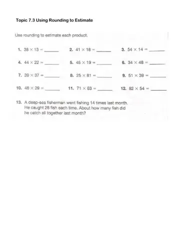Using rounding to estimate