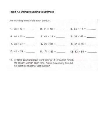 Using rounding to estimate