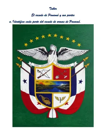 El escudo nacional de Panamá