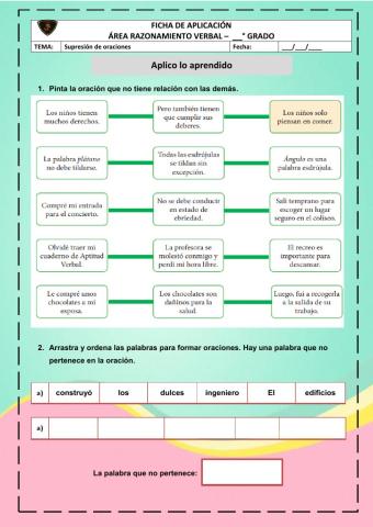 Supresión de oraciones