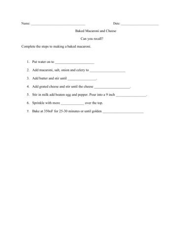 Baked macaroni and cheese