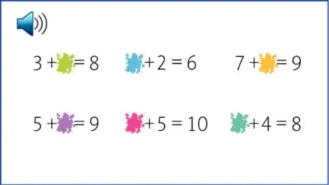 Dodawanie do 10 - działania z okienkiem