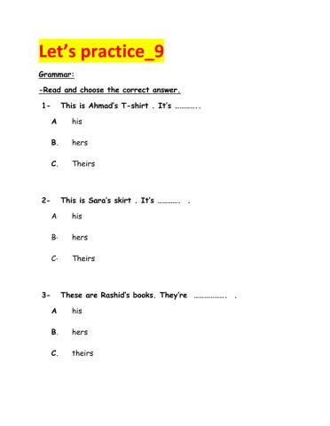 Let's practice more -9
