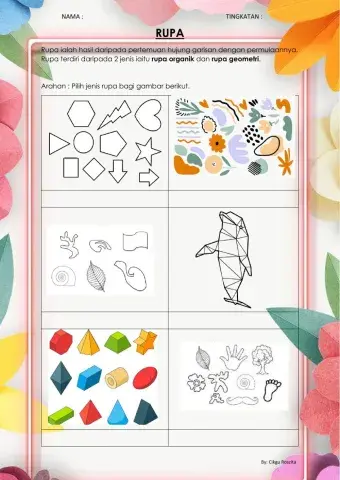 Psv tingkatan 1 rupa