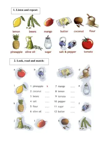 Food (Spotlight 4 Module 3 Unit 5a)