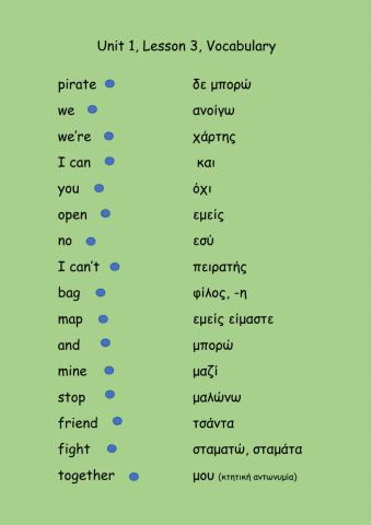 Magic book 2 Unit 1 Lesson 3