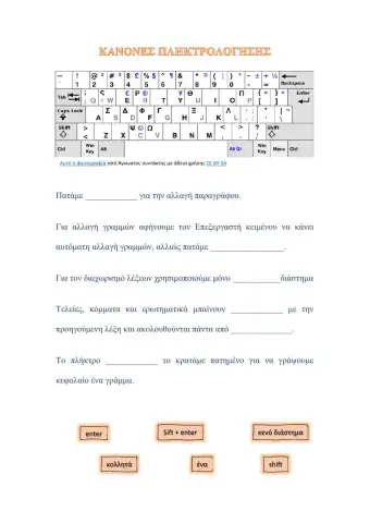 Κανόνες Πληκτρολόγησης