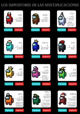 Impostores de las multiplicaciones