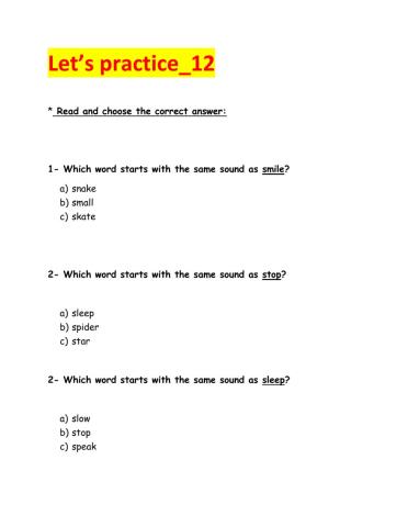 Let's practice more -12