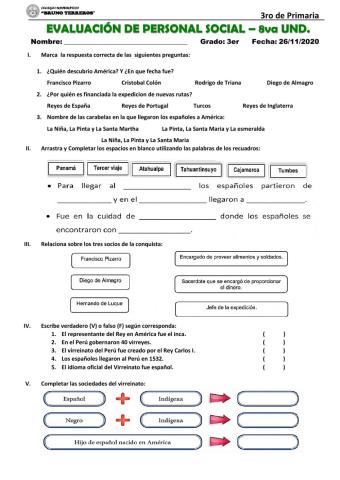 EVALUACION  DE PERSONAL SOCIAL UND 8